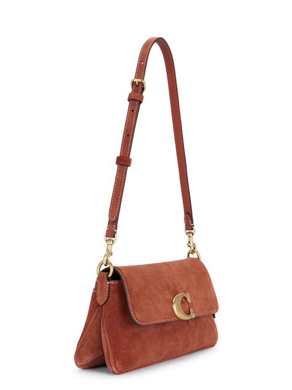 Coach Suede Shoulder/Crossbody bag (Comes with both straps - original packaging) - Picture 2 of 3